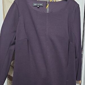 Jones New York Plum Long Sleeve Sheath Dress